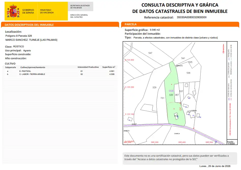 Residencial en venda a 8. Parcela, Tesejerague
