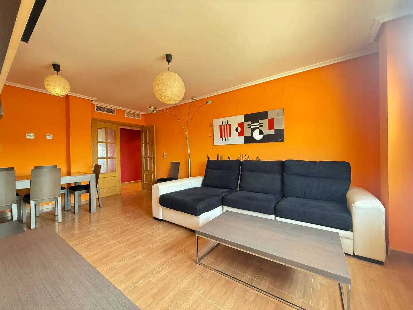 Sala de estar de Piso en venta en Caspe con Aire acondicionado, Calefacción y Trastero