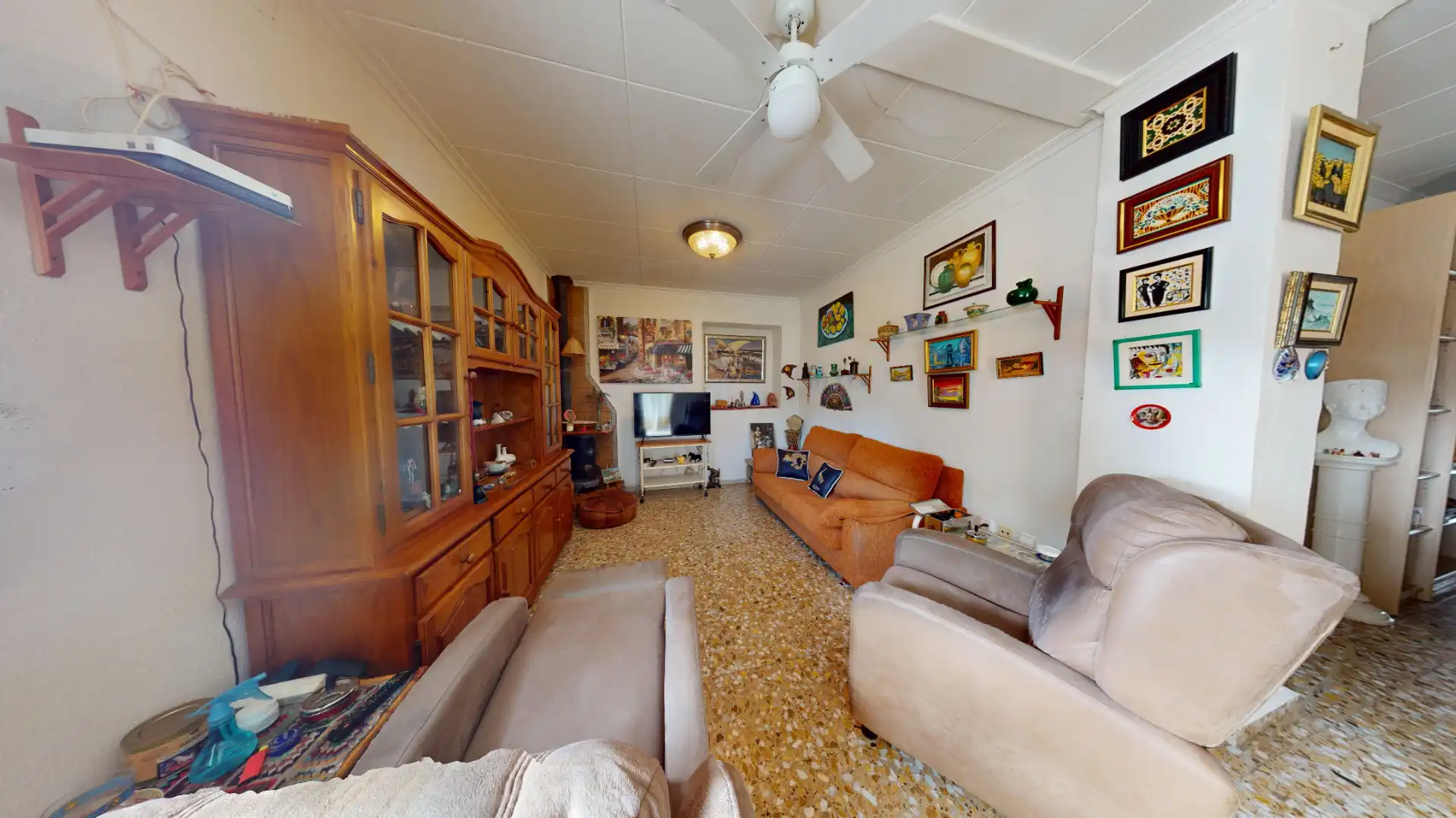 Living room of Houses for sale in Elche / Elx  with Air Conditioner, Heating and Private garden