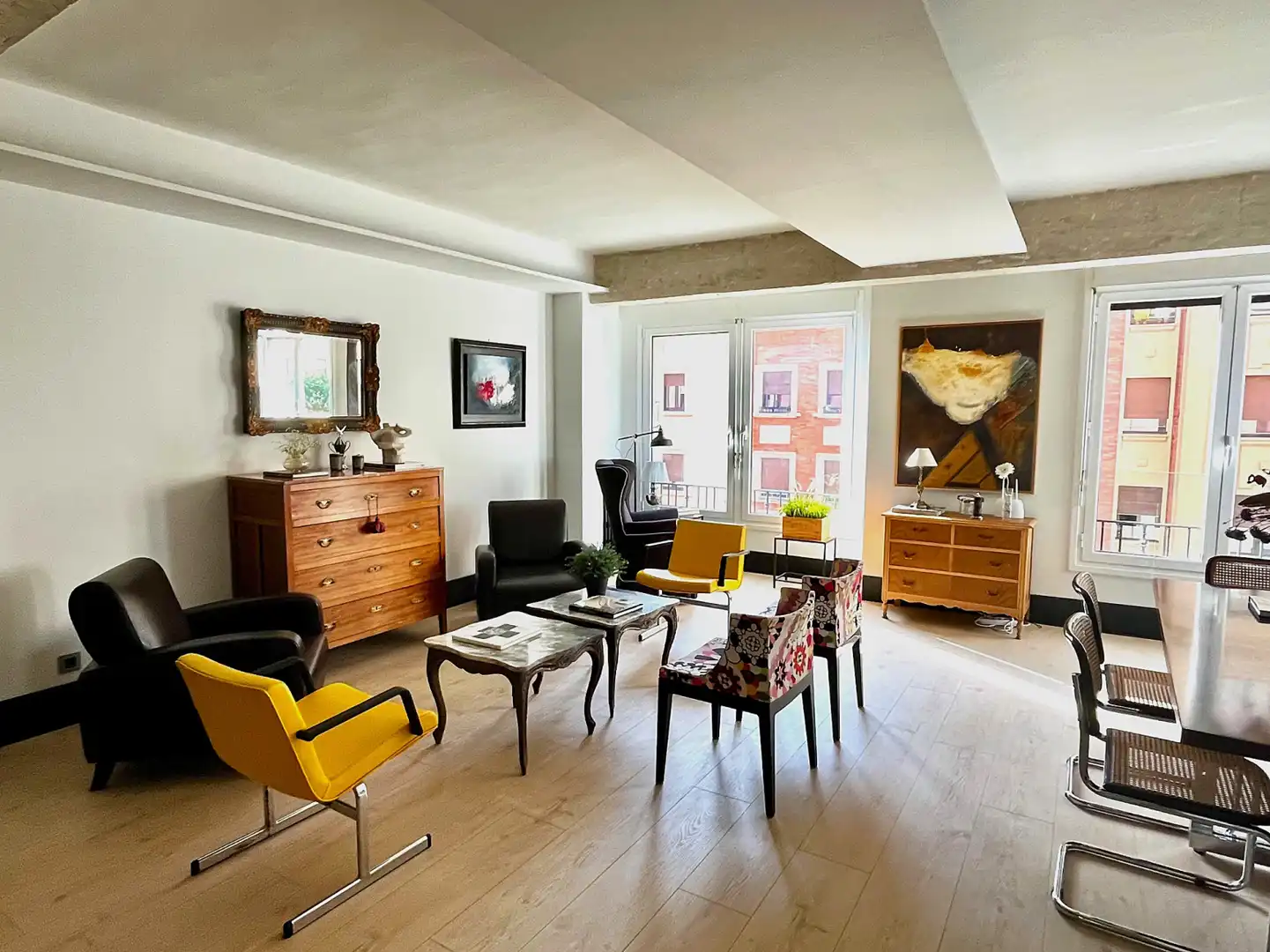 Sala de estar de Piso en venta en  Pamplona / Iruña con Aire acondicionado, Calefacción y Jardín privado