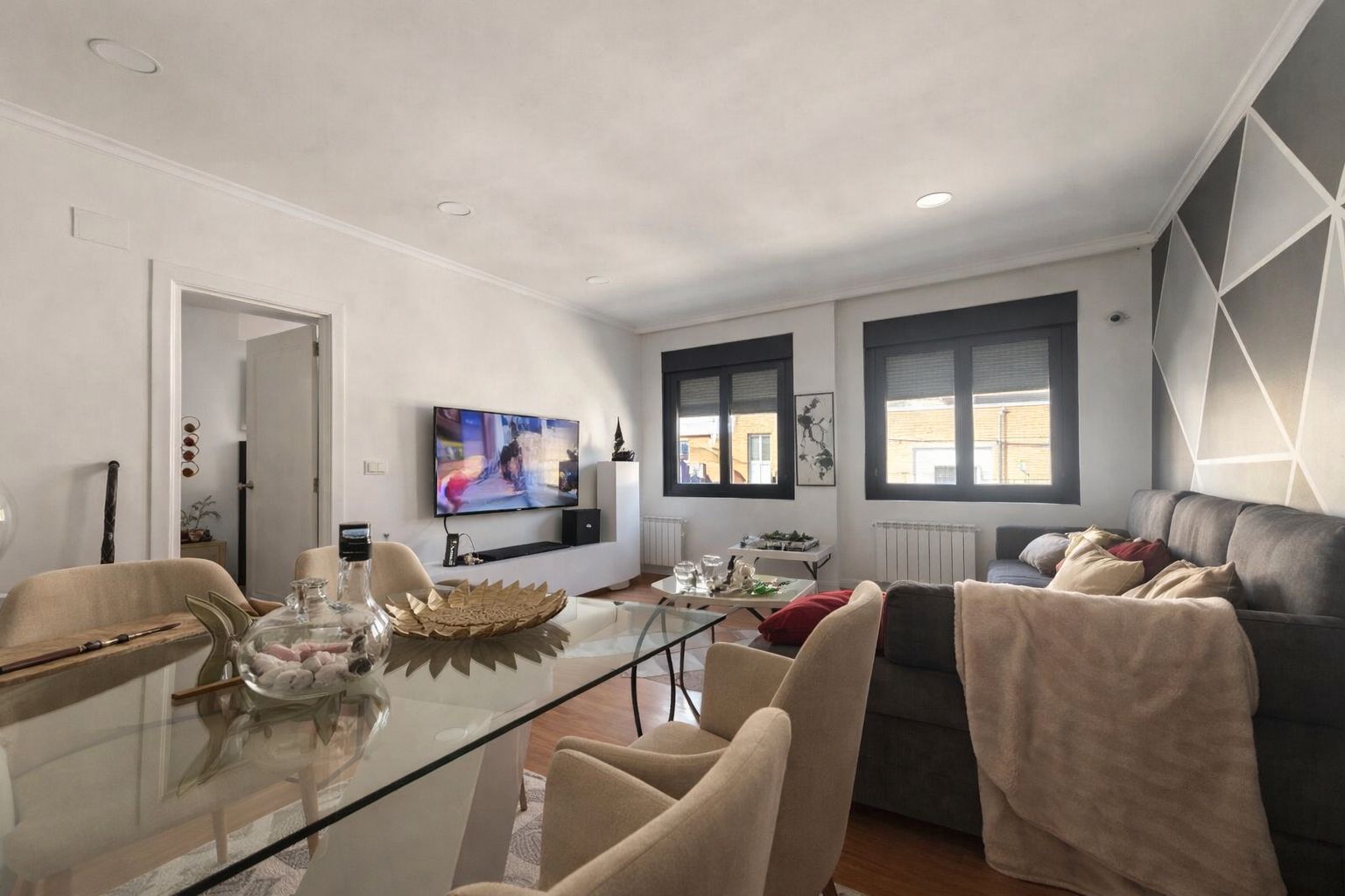 Sala de estar de Piso en venta en Vigo  con Calefacción, Parquet y Terraza