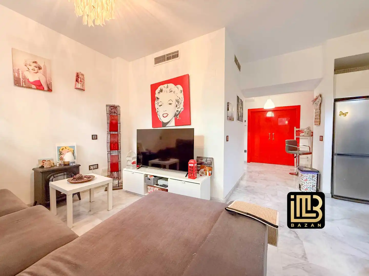 Living room of Flat for rent in Málaga  with Air Conditioner, Furnished and Washing machine