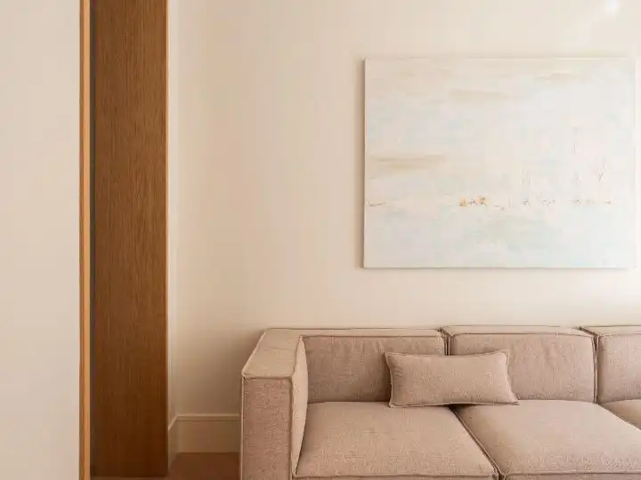 Living room of Flat for sale in  Madrid Capital  with Air Conditioner and Balcony