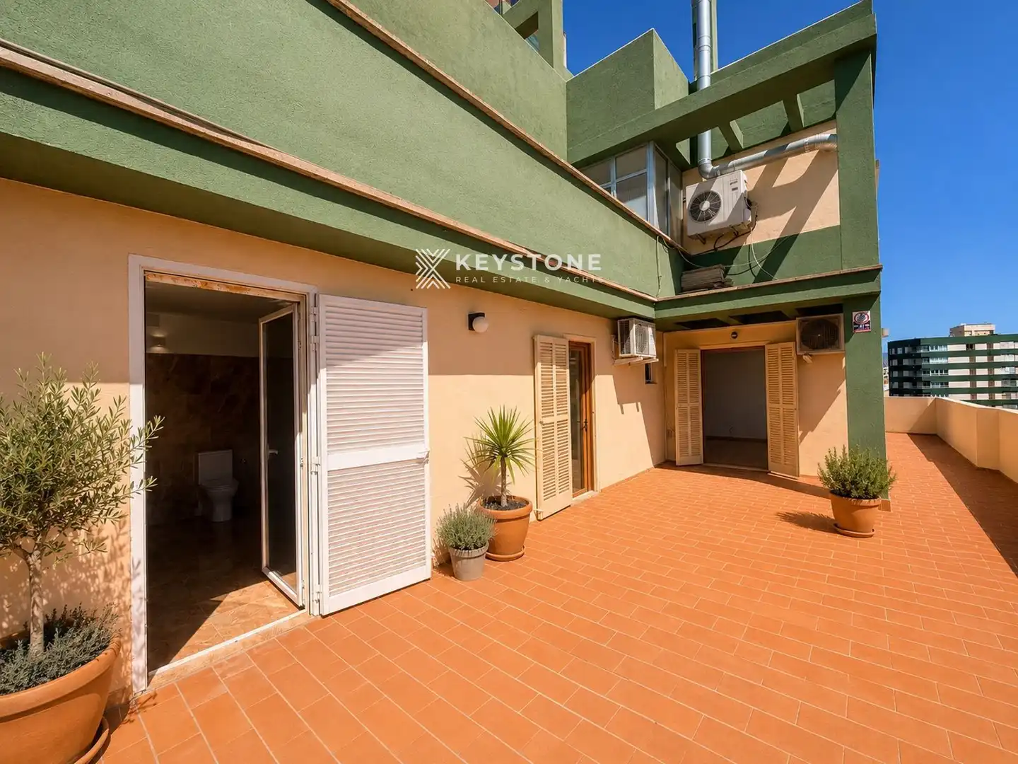 Terrasse von Dachboden zur Miete in  Palma de Mallorca mit Klimaanlage und Terrasse