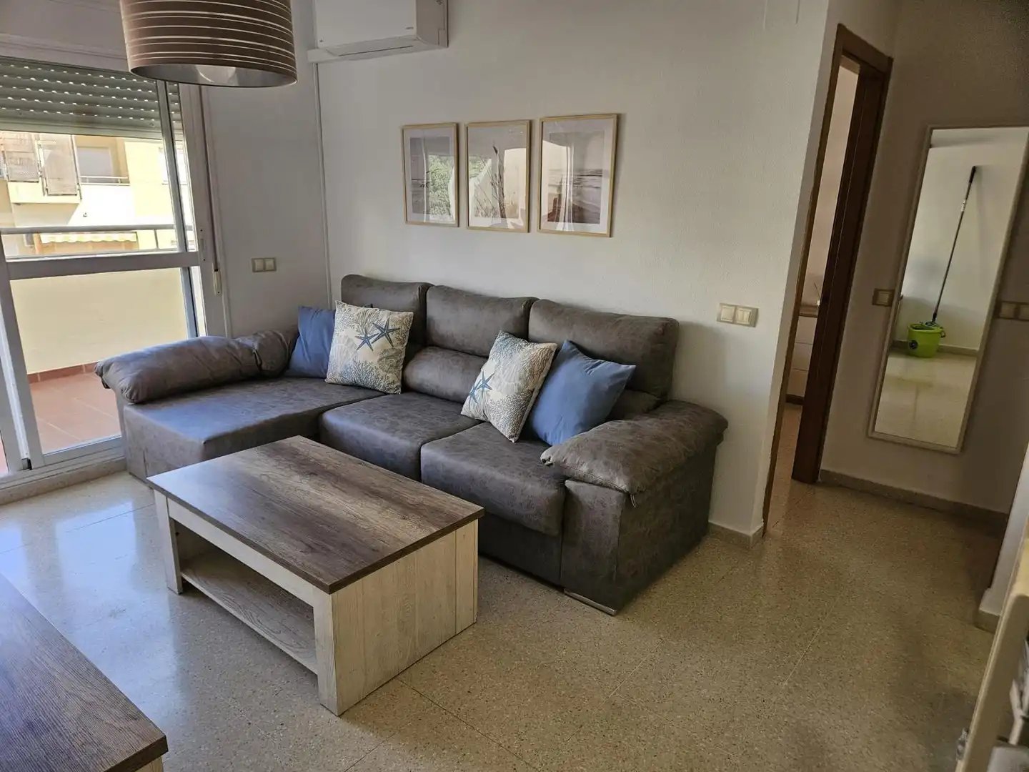 Living room of Attic for rent in Torrox  with Air Conditioner, Private garden and Terrace