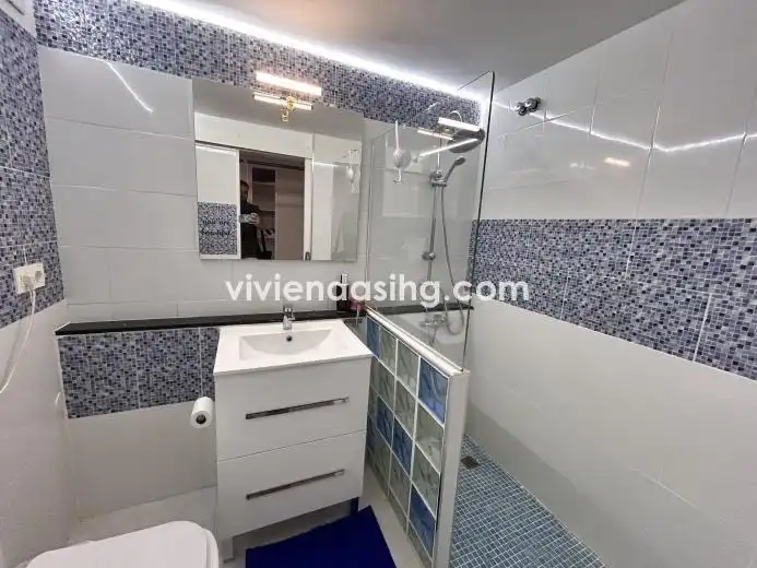 Badezimmer von Wohnung zum Verkauf in Puerto de la Cruz mit Terrasse, Möbliert und Waschmaschine
