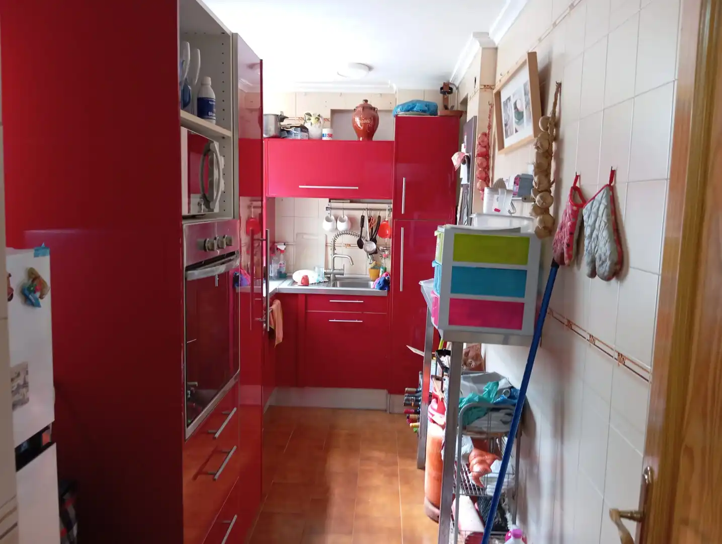 Kitchen of Flat for sale in Sevilla  with Air Conditioner, Private garden and Furnished