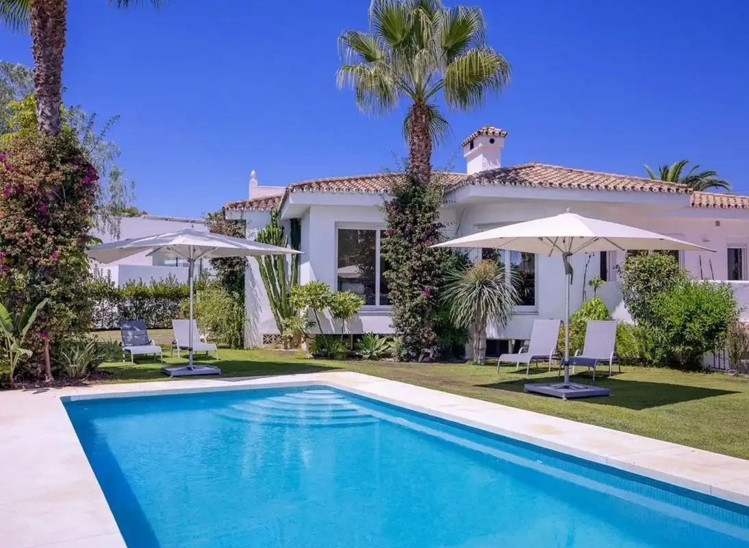 Jardí de Casa o xalet de lloguer en Marbella amb Aire condicionat, Calefacció i Jardí privat