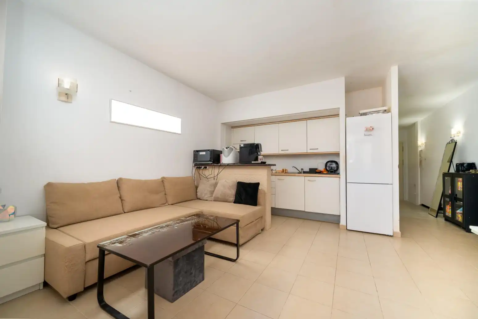 Wohnzimmer von Wohnung zum Verkauf in Llucmajor mit Klimaanlage, Heizung und Parkett