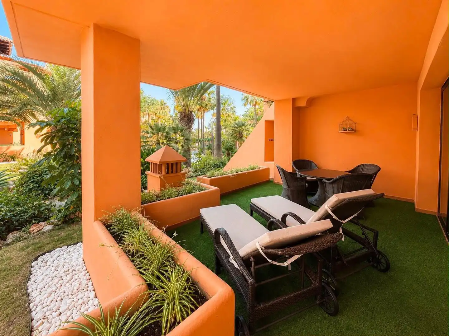 Terrace of Ground floor for rent in Marbella  with Air Conditioner, Terrace and Swimming Pool