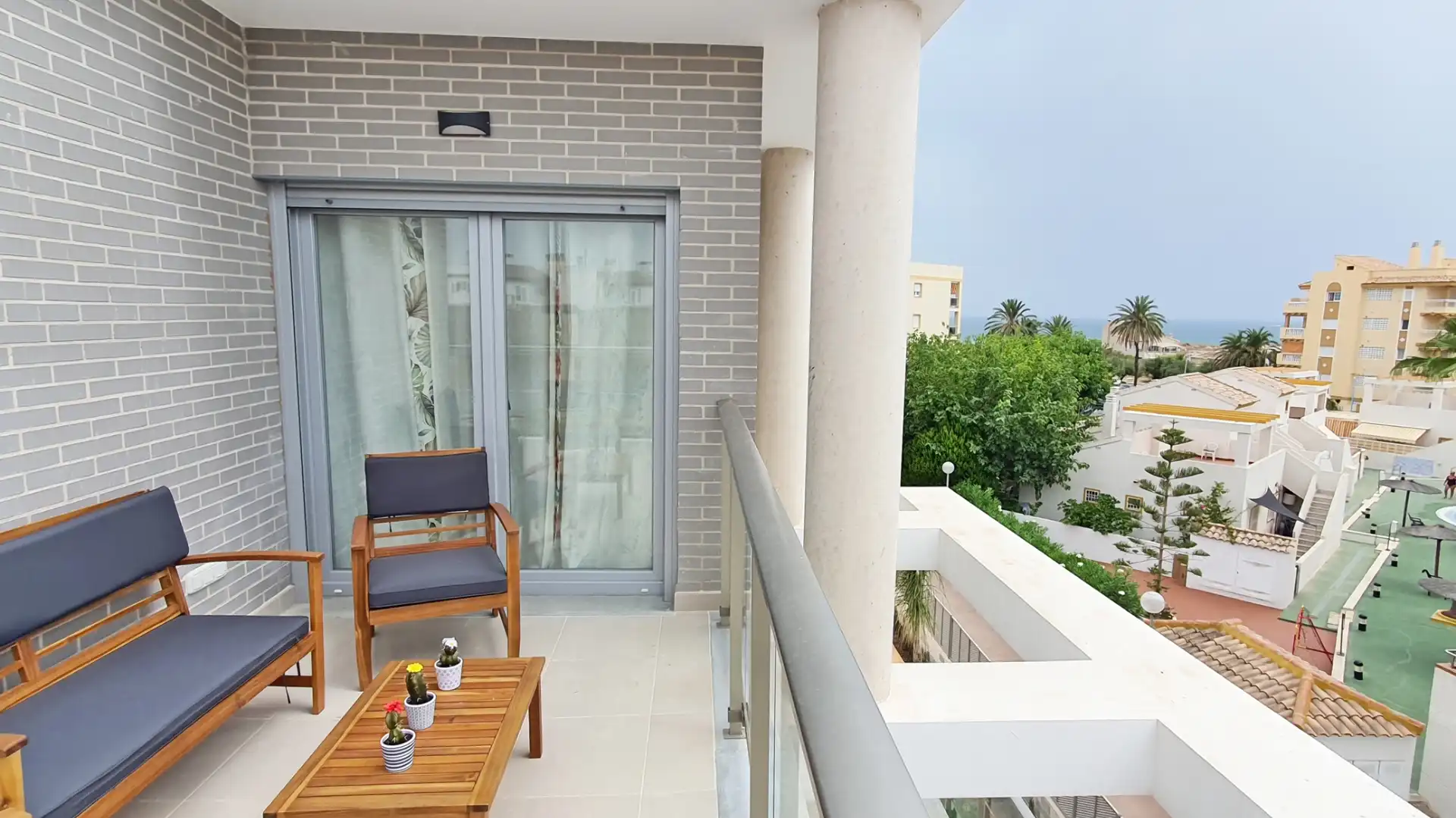 Terraza de Apartamento de alquiler en Oliva con Aire acondicionado, Calefacción y Terraza