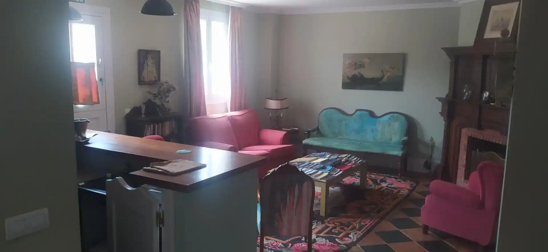 Sala d'estar de Finca rústica en venda en Viloria de Rioja amb Aire condicionat, Jardí privat i Parquet