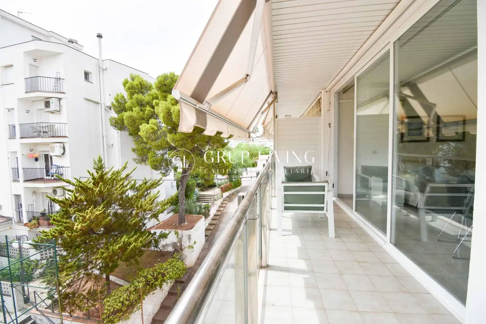 Terraza de Piso de alquiler en Sitges con Calefacción, Terraza y Amueblado