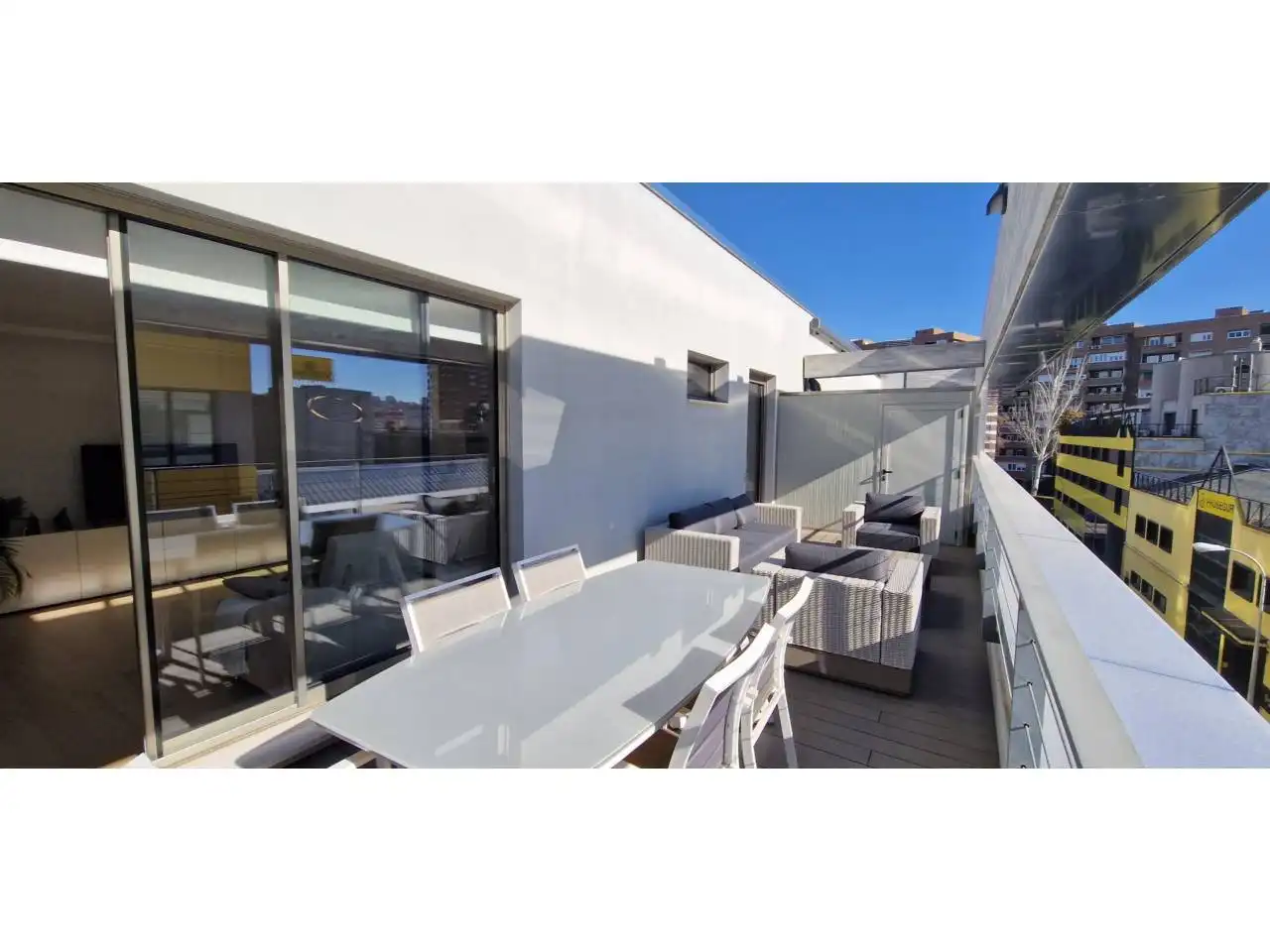 Terraza de Piso de alquiler en Madrid con Aire acondicionado, Calefacción y Parquet