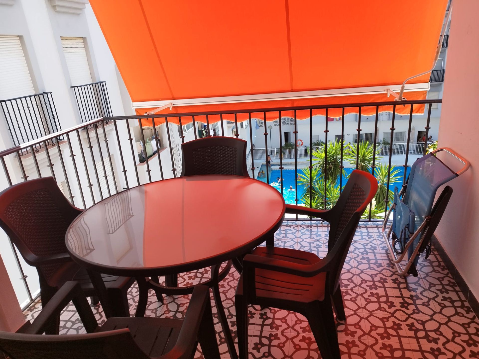 Terrace of Flat to rent in Fuengirola  with Air Conditioner, Private garden and Furnished
