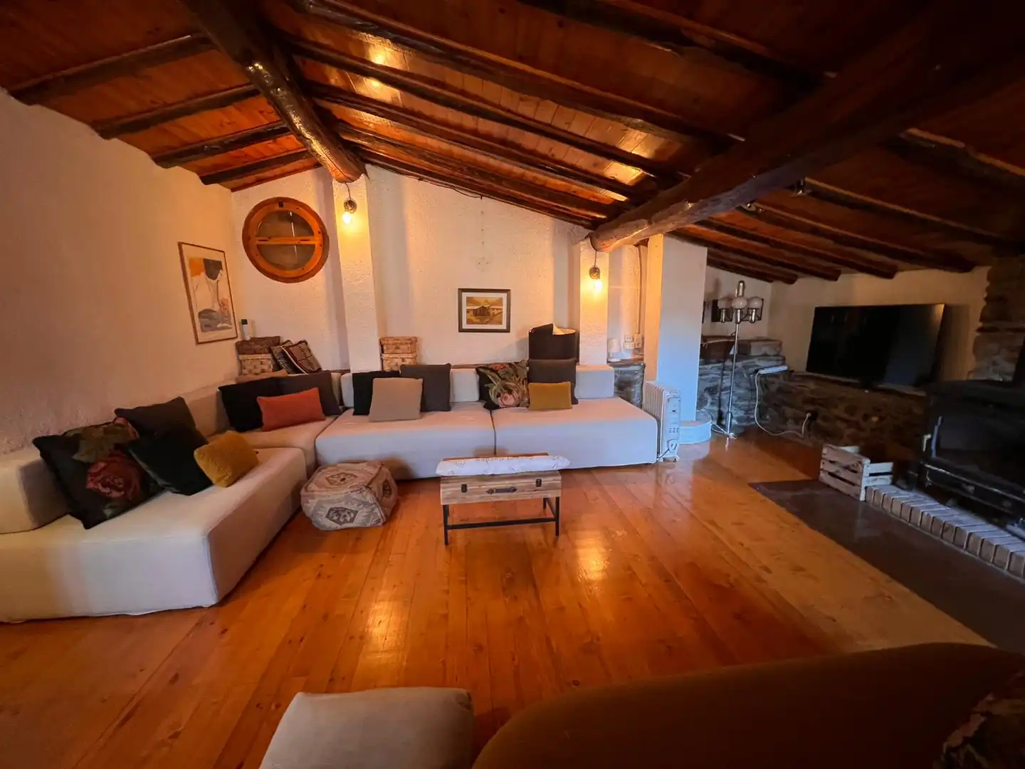 Living room of Houses for sale in Vilallonga de Ter  with Furnished