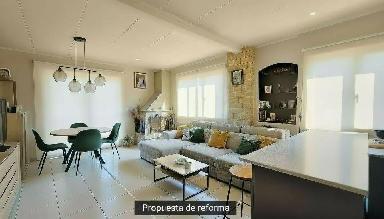 Sala d'estar de Casa o xalet en venda en Olesa de Bonesvalls amb Calefacció, Jardí privat i Terrassa
