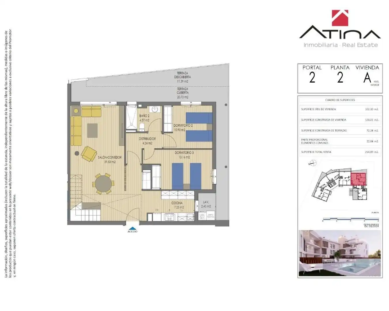 Attic for sale in Jávea / Xàbia  with Air Conditioner, Private garden and Terrace