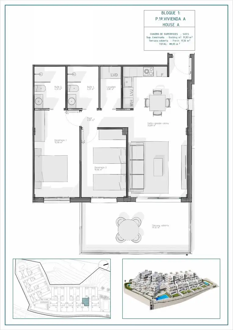 Apartamento con terraza en venta en Las Salinas, imagen 10
