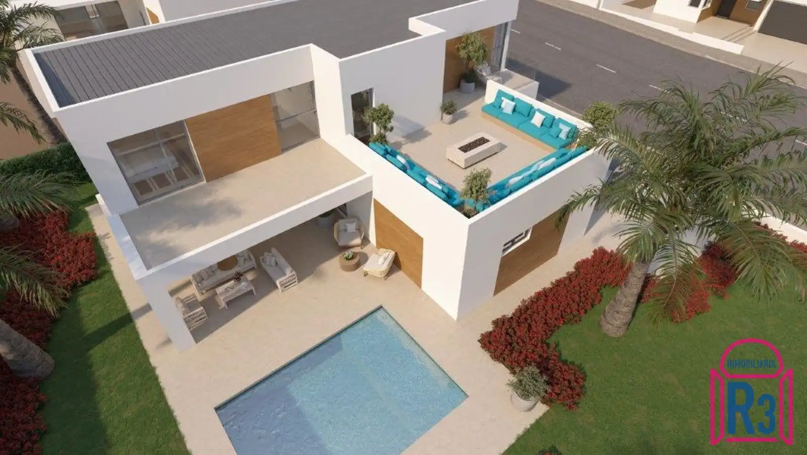 Exterior view of Houses for sale in León Capital   with Heating, Private garden and Terrace