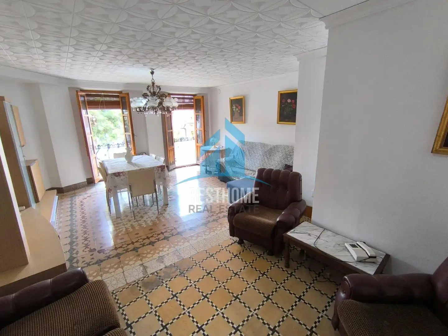 Sala de estar de Casa o chalet en venta en Potries con Aire acondicionado, Terraza y Balcón