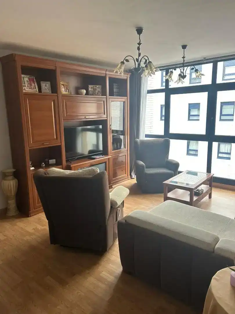 Sala d'estar de Pis de lloguer en Gozón amb Moblat, Forn i Rentadora