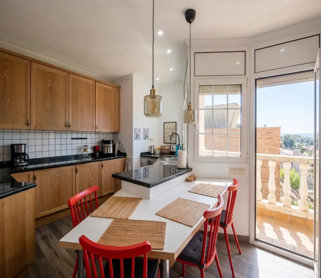 Cuina de Casa o xalet en venda en Terrassa amb Aire condicionat, Jardí privat i Terrassa