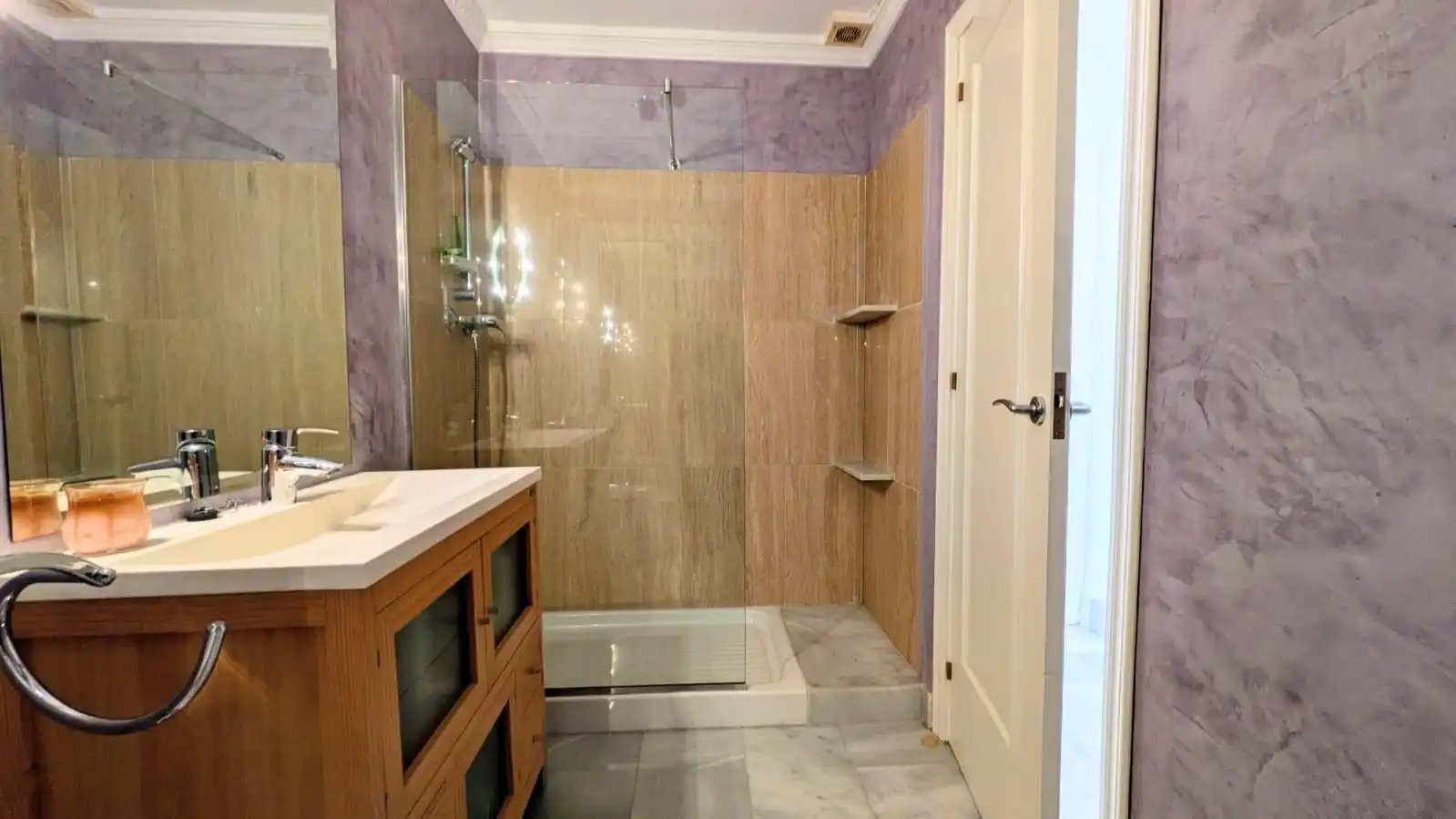 Baño de Casa adosada en venta en Mijas con Aire acondicionado, Terraza y Balcón