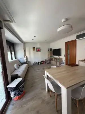 Living room of Flat for sale in Ontinyent  with Air Conditioner, Terrace and Furnished