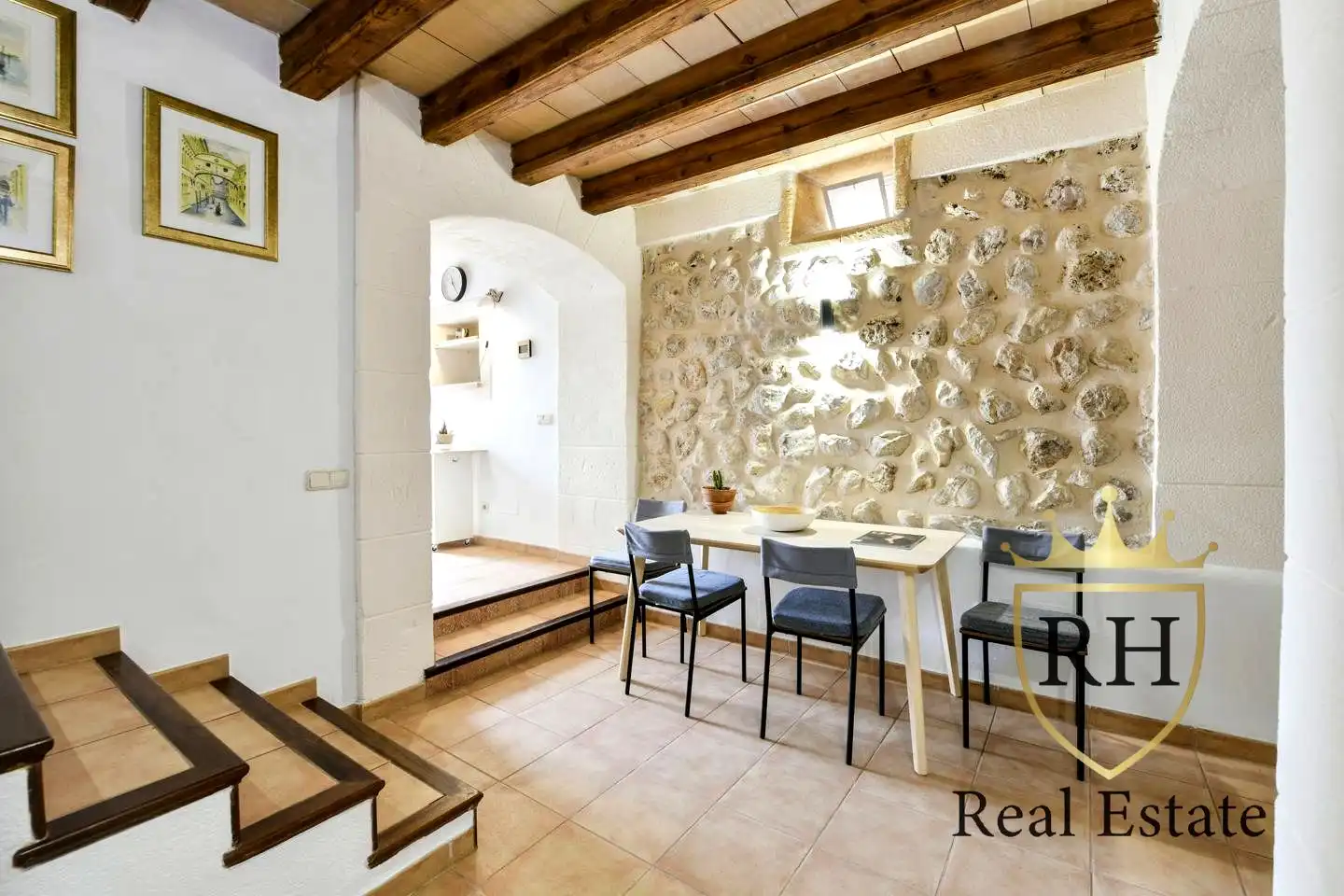 Dining room of Houses for sale in Campanet  with Air Conditioner, Heating and Terrace