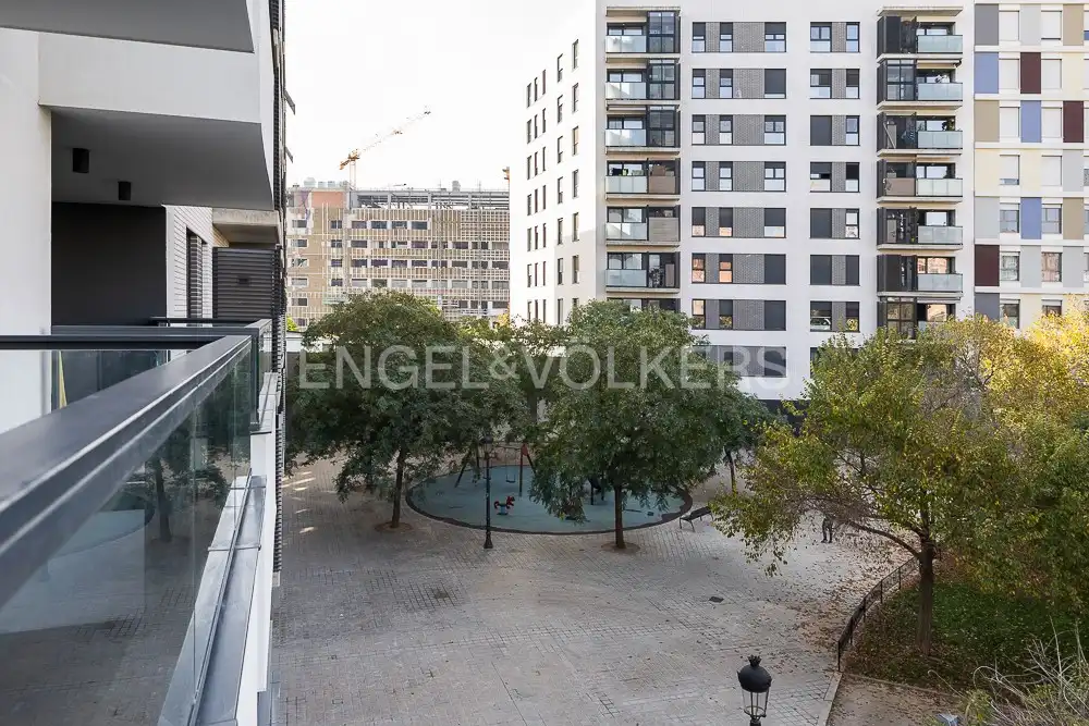 Terrace of Flat for rent in Valencia  with Air Conditioner, Heating and Parquet flooring