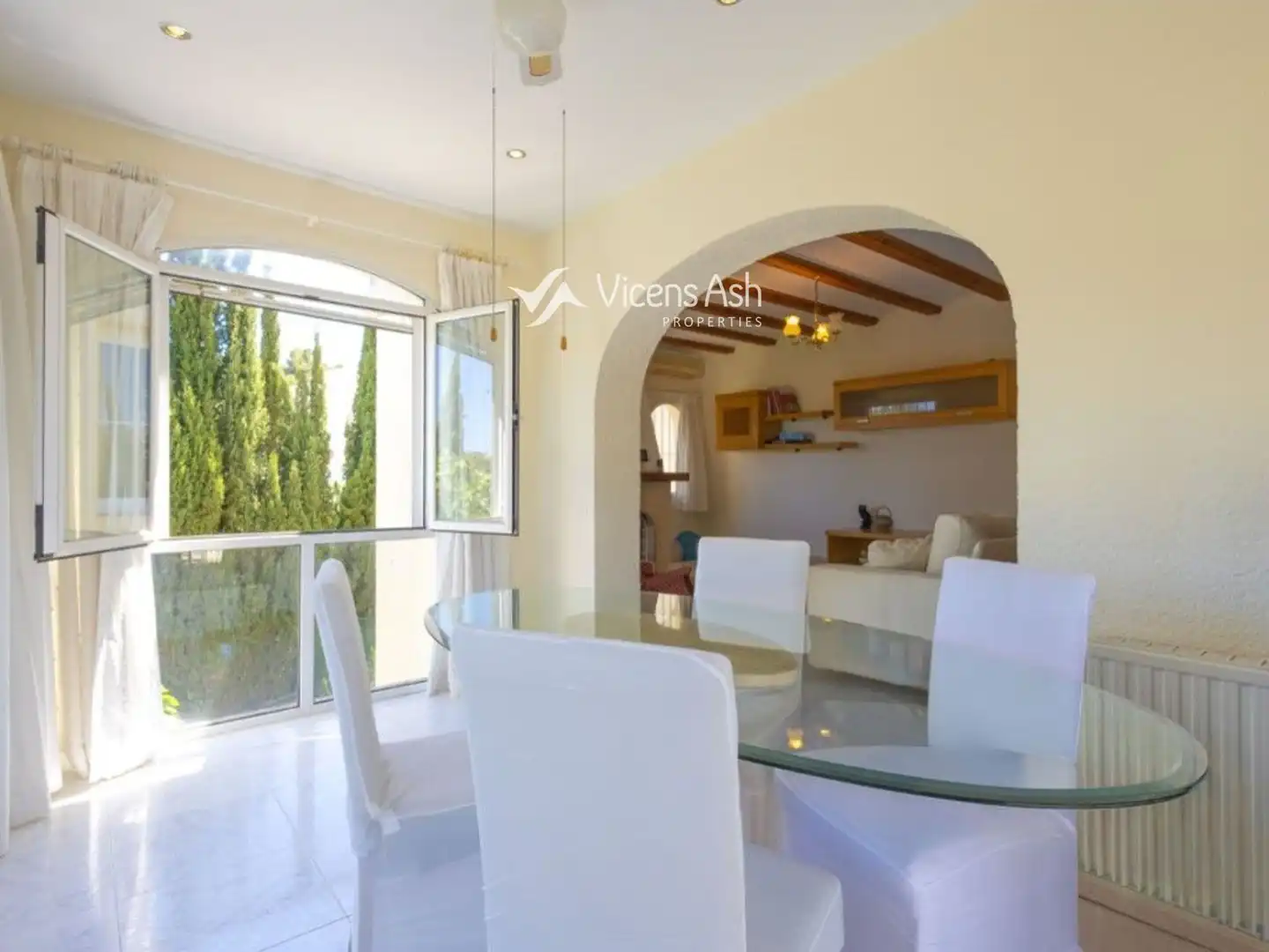 Dining room of Houses for sale in Jávea / Xàbia  with Air Conditioner, Heating and Terrace