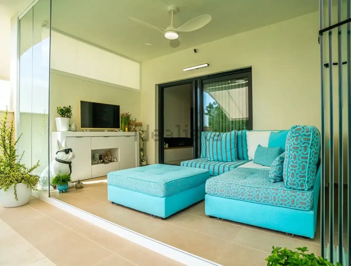 Sala de estar de Casa o chalet en venta en Pilar de la Horadada con Aire acondicionado, Terraza y Piscina