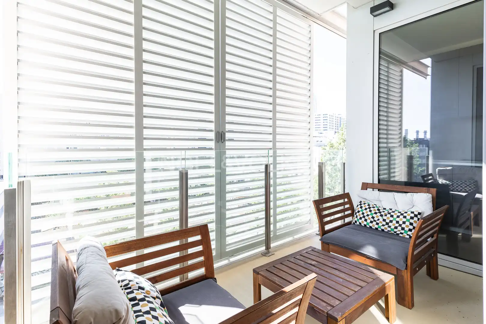 Balcony of Flat for sale in Sant Adrià de Besòs  with Air Conditioner, Heating and Parquet flooring