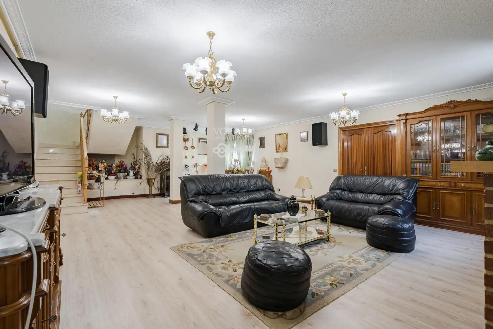 Sala de estar de Casa o chalet en venta en Villalbilla con Aire acondicionado, Piscina y Jacuzzi