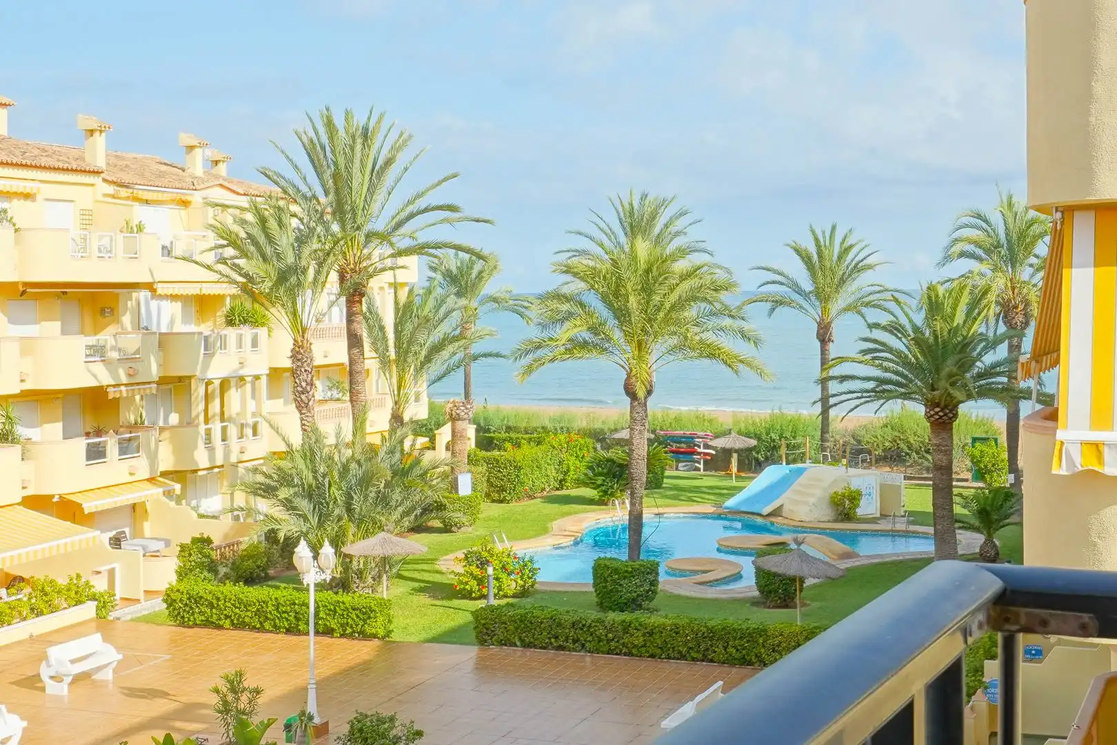 Jardí de Apartament en venda en Dénia amb Aire condicionat, Terrassa i Piscina