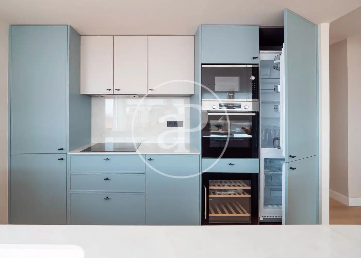Kitchen of Flat for rent in Madrid  with Air Conditioner, Heating and Terrace
