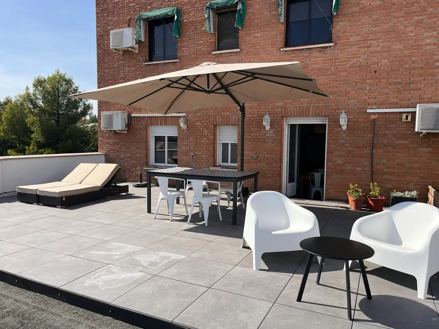 Terrace of Flat for rent in Madrid  with Air Conditioner, Heating and Furnished