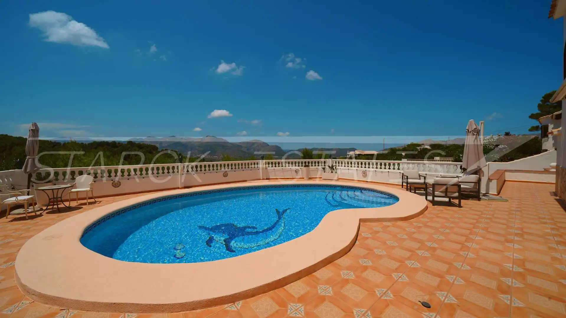 Piscina de Casa o xalet en venda en Benidoleig amb Aire condicionat, Jardí privat i Piscina