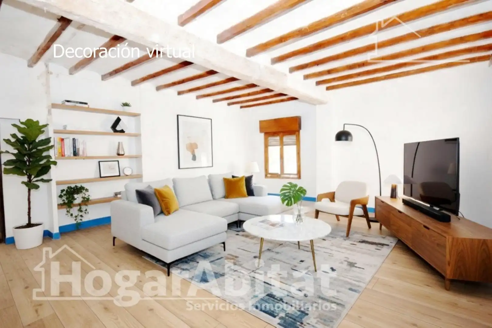 Sala de estar de Casa o chalet en venta en Oliva con Terraza y Trastero