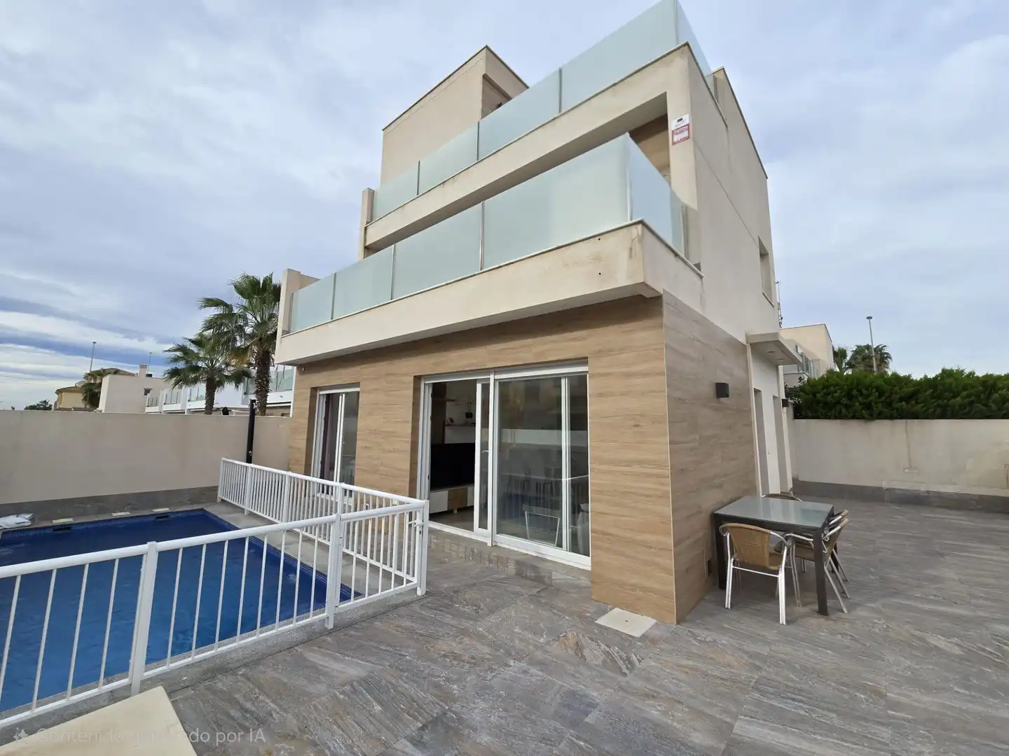 Exterior view of Houses for sale in Pilar de la Horadada  with Air Conditioner, Private garden and Terrace
