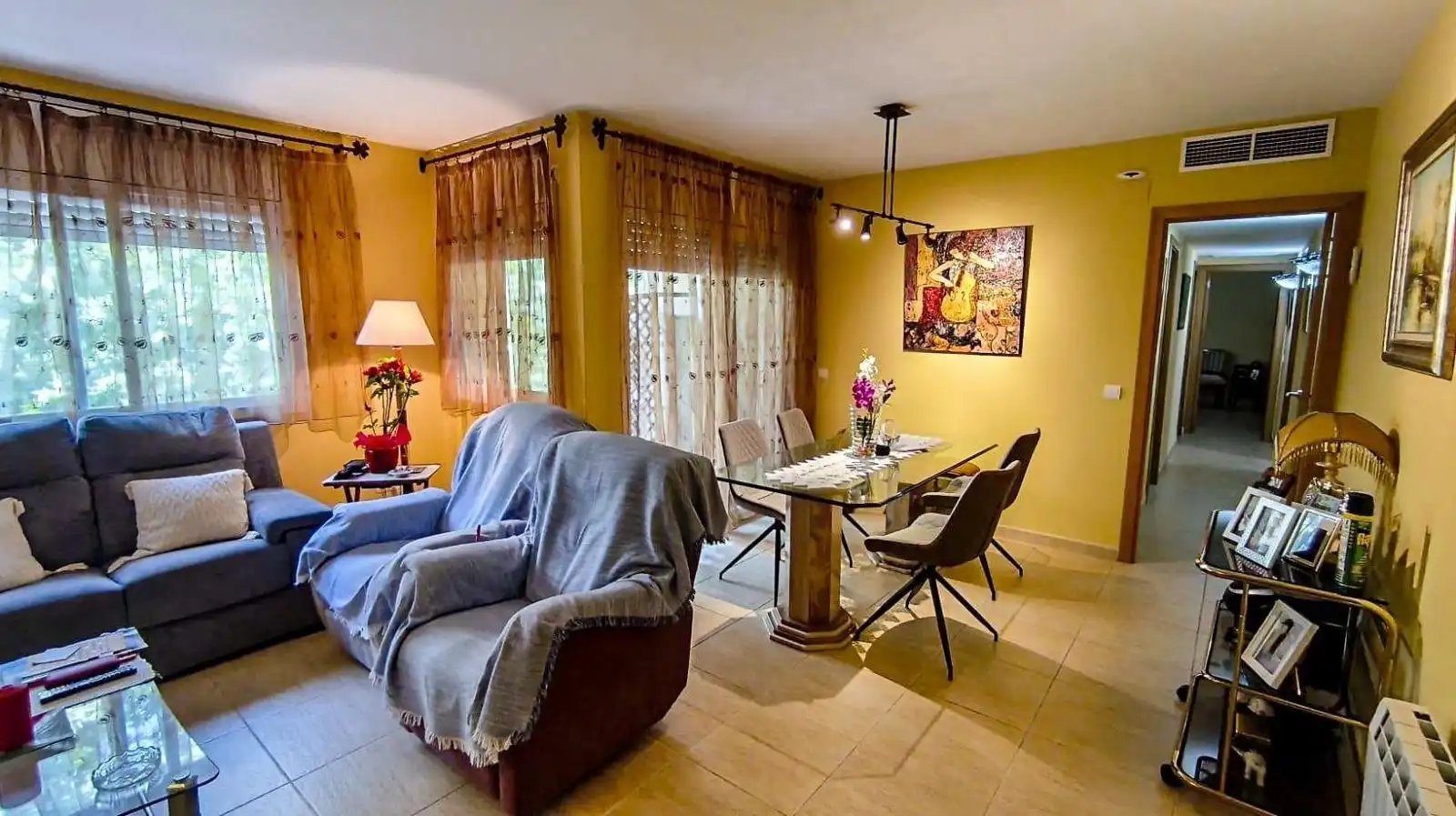 Sala de estar de Piso en venta en Montbrió del Camp con Aire acondicionado, Calefacción y Balcón