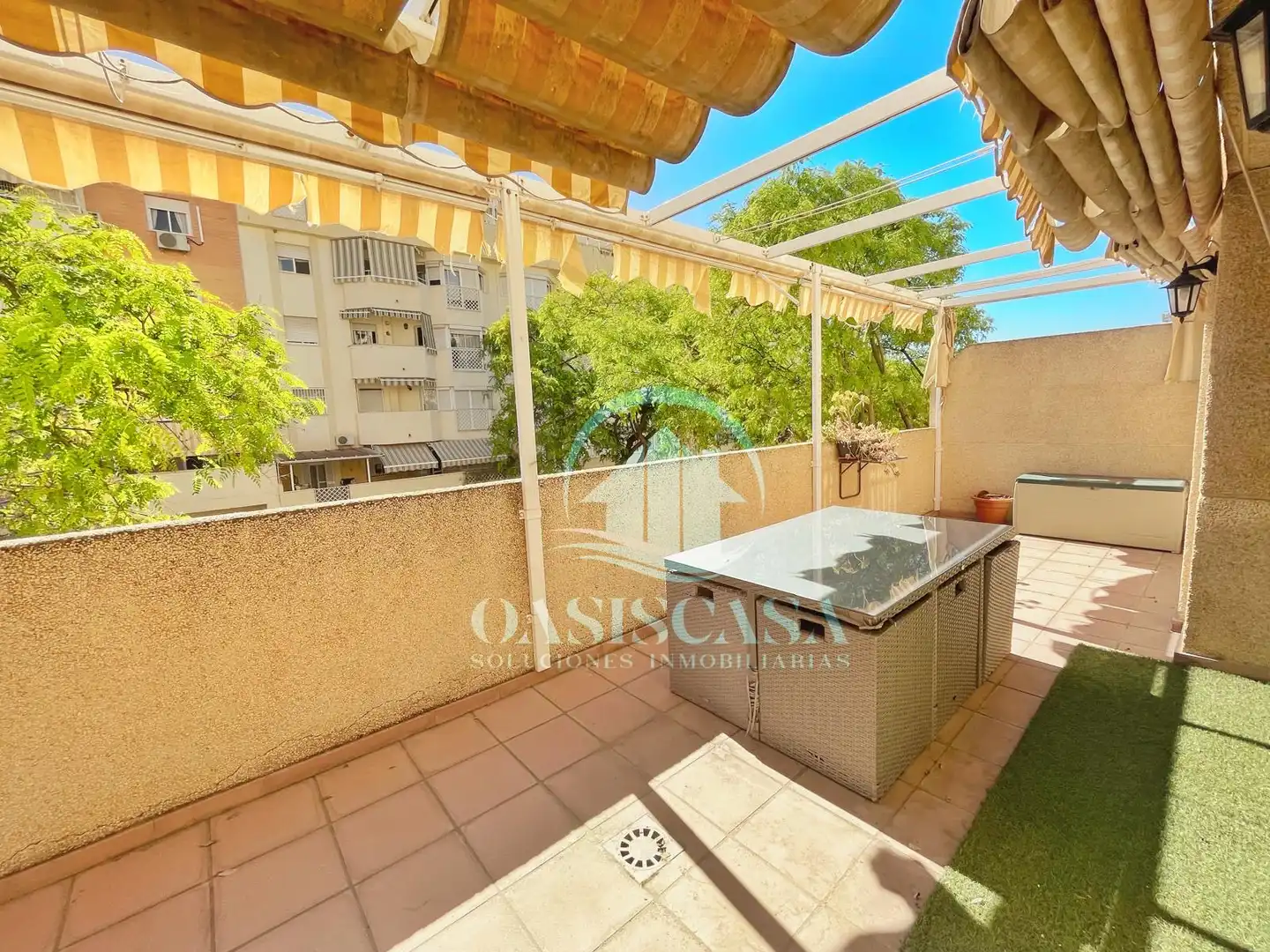 Terraza de Piso de alquiler en Málaga con Aire acondicionado, Terraza y Amueblado