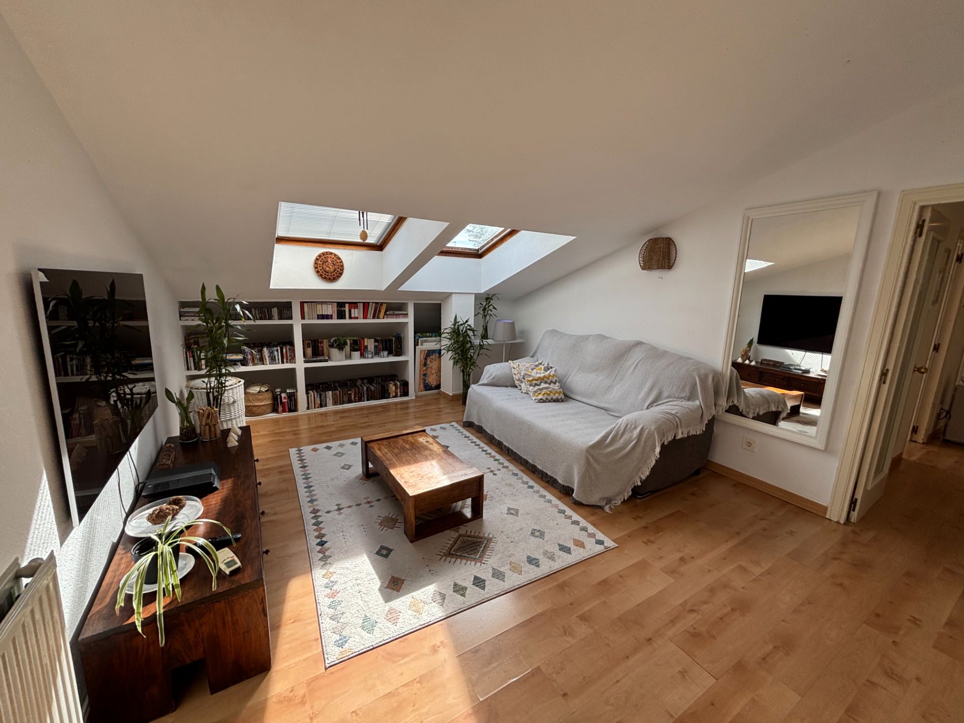 Sala d'estar de Àtic en venda en Galapagar amb Aire condicionat, Calefacció i Forn