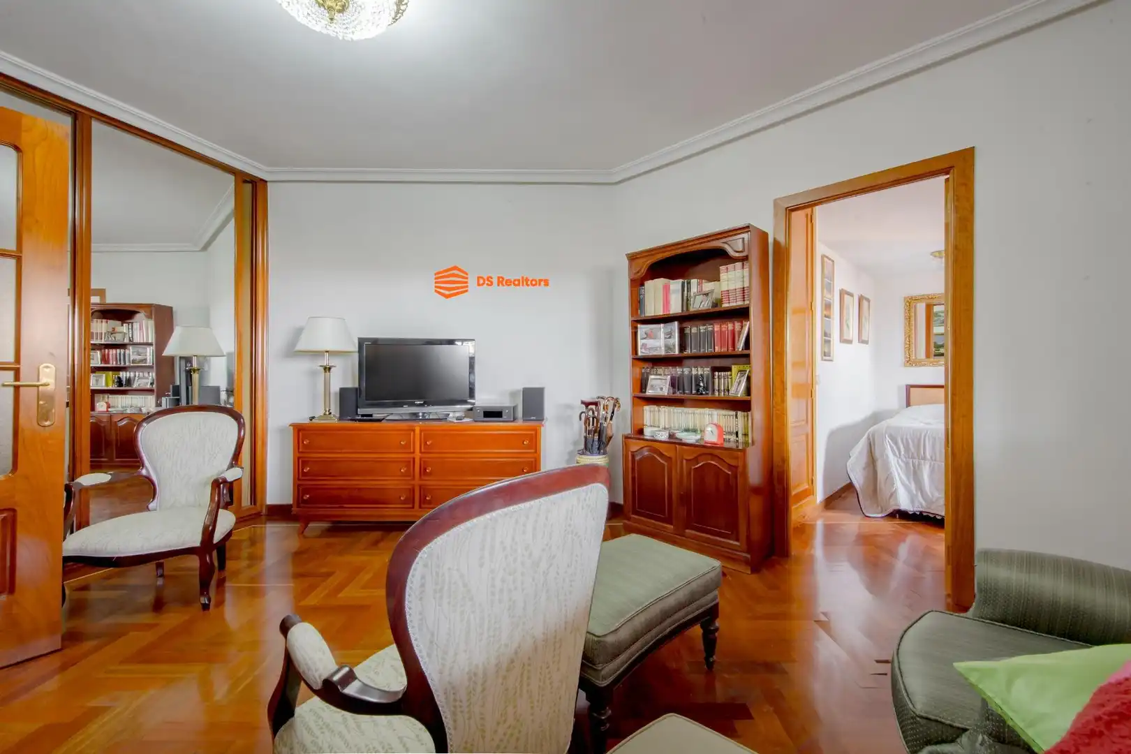 Wohnzimmer von Dachboden zum Verkauf in Madrid mit Heizung, Möbliert und Gemeinschaftspool