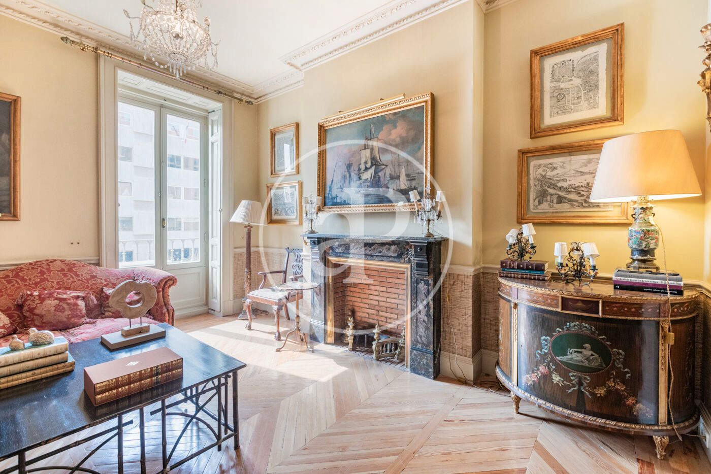 Sala de estar de Piso en venta en  Madrid Capital con Aire acondicionado, Calefacción y Balcón