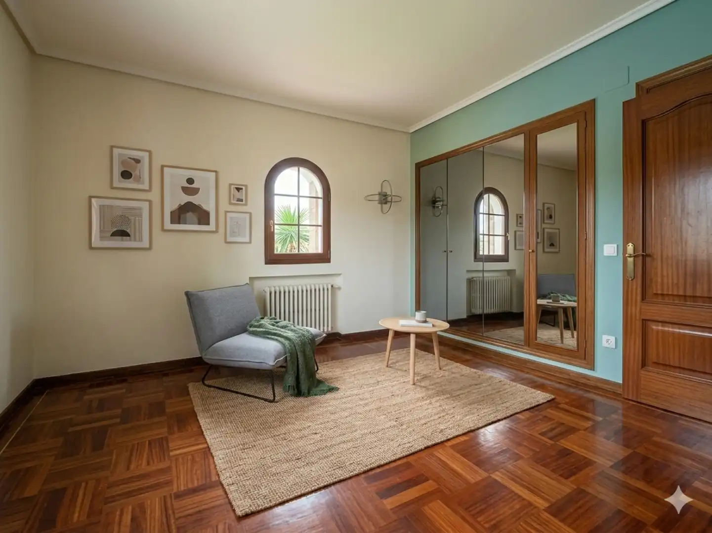 Living room of Houses for sale in Castrillón  with Heating, Private garden and Parquet flooring