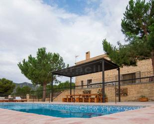 Swimming pool of Country house for sale in Biar  with Private garden, Terrace and Swimming Pool