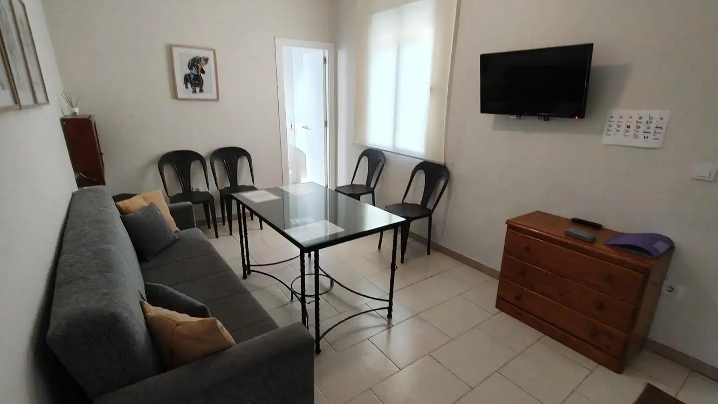 Wohnzimmer von Dachboden zur Miete in Córdoba mit Klimaanlage, Terrasse und Möbliert