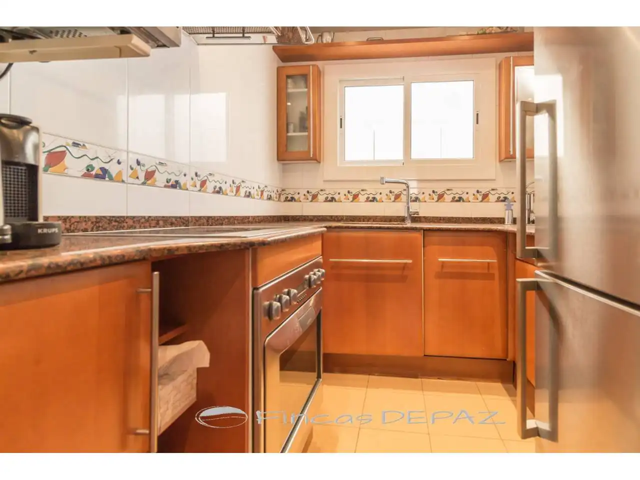Cocina de Apartamento de alquiler en Castelldefels con Parquet, Terraza y Amueblado